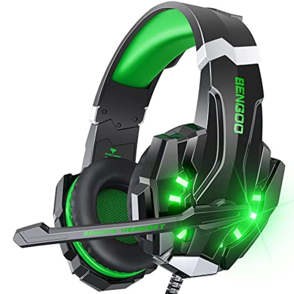 G9000 Stereo Gaming Headset for PS4 PC Xbox One PS5 Controller, Noise Cancelling